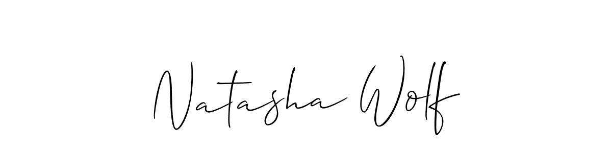 Similarly Allison_Script is the best handwritten signature design. Signature creator online .You can use it as an online autograph creator for name Natasha Wolf. Natasha Wolf signature style 2 images and pictures png