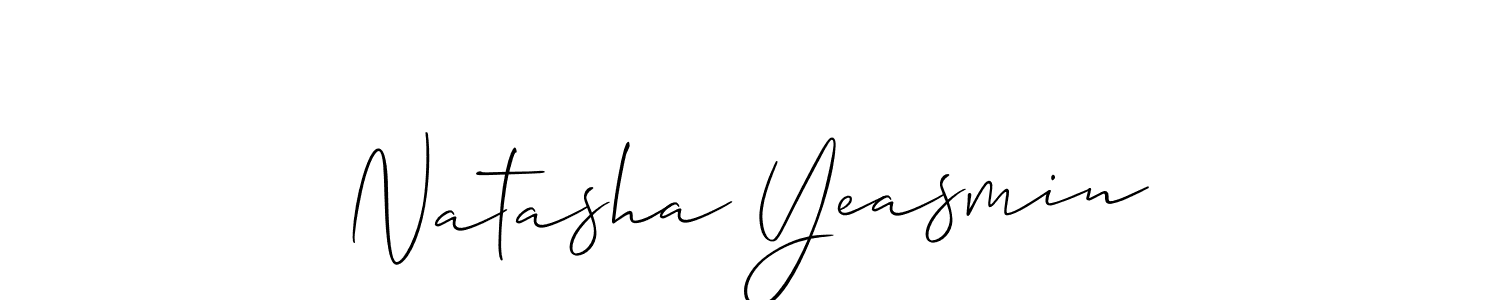 This is the best signature style for the Natasha Yeasmin name. Also you like these signature font (Allison_Script). Mix name signature. Natasha Yeasmin signature style 2 images and pictures png