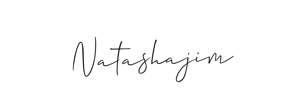 You should practise on your own different ways (Allison_Script) to write your name (Natashajim) in signature. don't let someone else do it for you. Natashajim signature style 2 images and pictures png