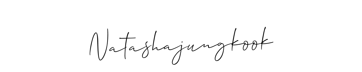 You should practise on your own different ways (Allison_Script) to write your name (Natashajungkook) in signature. don't let someone else do it for you. Natashajungkook signature style 2 images and pictures png