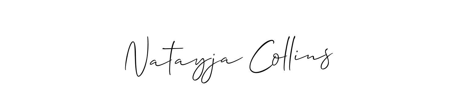 Best and Professional Signature Style for Natayja Collins. Allison_Script Best Signature Style Collection. Natayja Collins signature style 2 images and pictures png