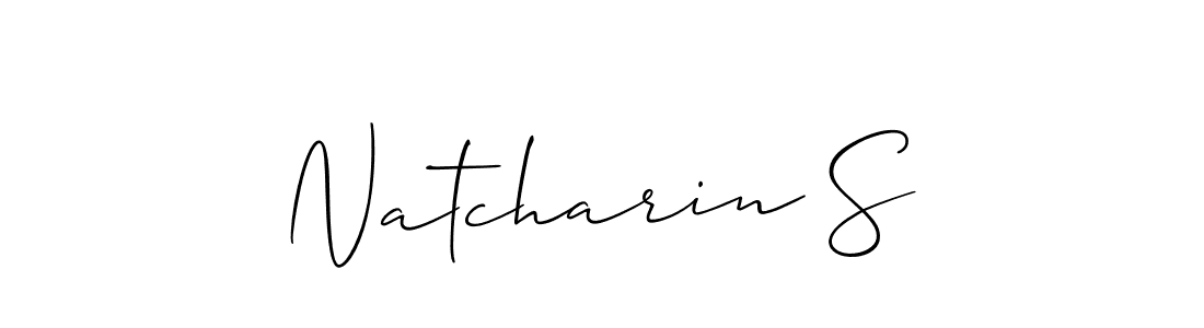 Best and Professional Signature Style for Natcharin S. Allison_Script Best Signature Style Collection. Natcharin S signature style 2 images and pictures png