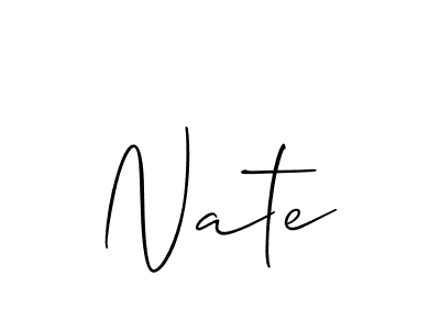 Best and Professional Signature Style for Nate. Allison_Script Best Signature Style Collection. Nate signature style 2 images and pictures png