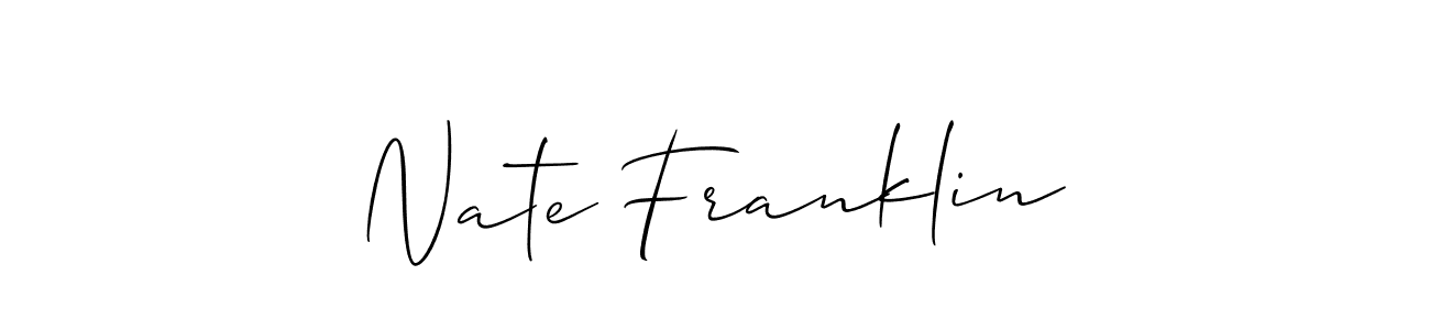 Make a beautiful signature design for name Nate Franklin. Use this online signature maker to create a handwritten signature for free. Nate Franklin signature style 2 images and pictures png