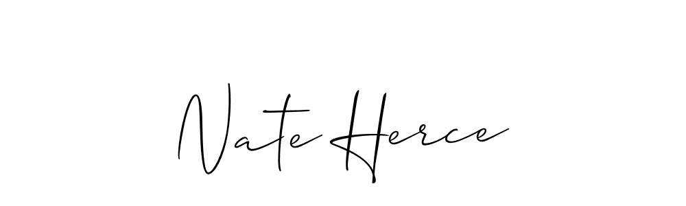 Also You can easily find your signature by using the search form. We will create Nate Herce name handwritten signature images for you free of cost using Allison_Script sign style. Nate Herce signature style 2 images and pictures png