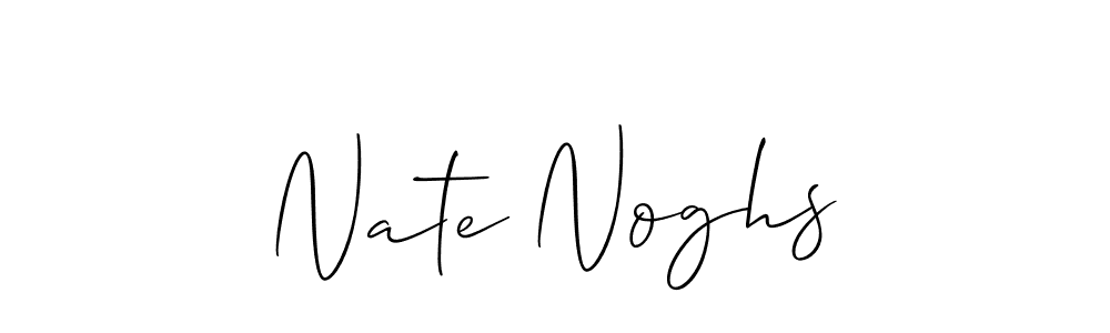 Best and Professional Signature Style for Nate Noghs. Allison_Script Best Signature Style Collection. Nate Noghs signature style 2 images and pictures png