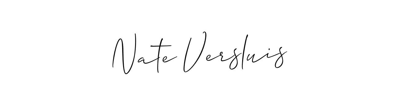 Allison_Script is a professional signature style that is perfect for those who want to add a touch of class to their signature. It is also a great choice for those who want to make their signature more unique. Get Nate Versluis name to fancy signature for free. Nate Versluis signature style 2 images and pictures png