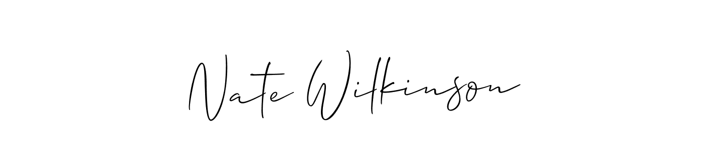 It looks lik you need a new signature style for name Nate Wilkinson. Design unique handwritten (Allison_Script) signature with our free signature maker in just a few clicks. Nate Wilkinson signature style 2 images and pictures png