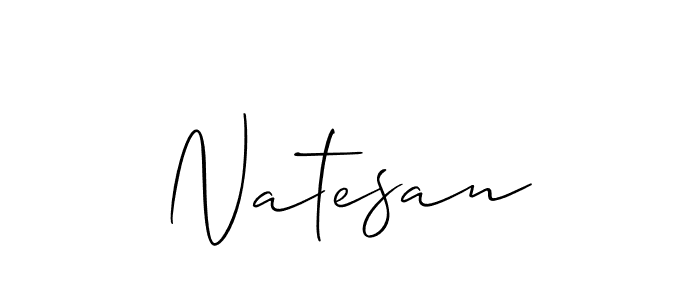 Similarly Allison_Script is the best handwritten signature design. Signature creator online .You can use it as an online autograph creator for name Natesan. Natesan signature style 2 images and pictures png