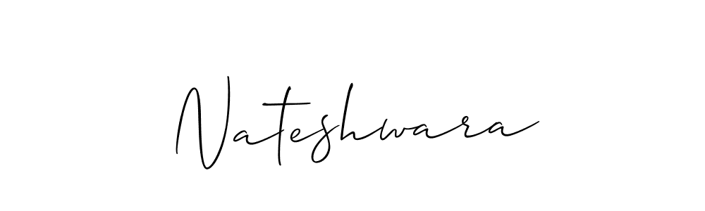 Allison_Script is a professional signature style that is perfect for those who want to add a touch of class to their signature. It is also a great choice for those who want to make their signature more unique. Get Nateshwara name to fancy signature for free. Nateshwara signature style 2 images and pictures png