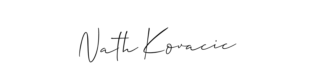 This is the best signature style for the Nath Kovacic name. Also you like these signature font (Allison_Script). Mix name signature. Nath Kovacic signature style 2 images and pictures png