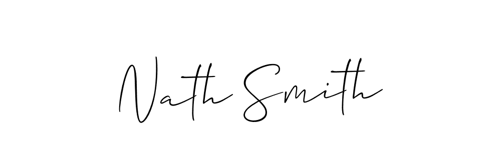 Allison_Script is a professional signature style that is perfect for those who want to add a touch of class to their signature. It is also a great choice for those who want to make their signature more unique. Get Nath Smith name to fancy signature for free. Nath Smith signature style 2 images and pictures png