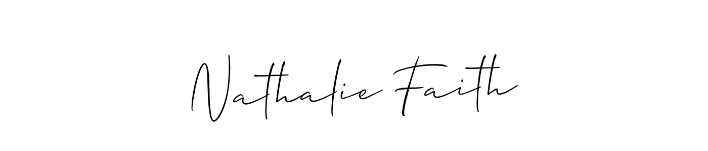 Allison_Script is a professional signature style that is perfect for those who want to add a touch of class to their signature. It is also a great choice for those who want to make their signature more unique. Get Nathalie Faith name to fancy signature for free. Nathalie Faith signature style 2 images and pictures png