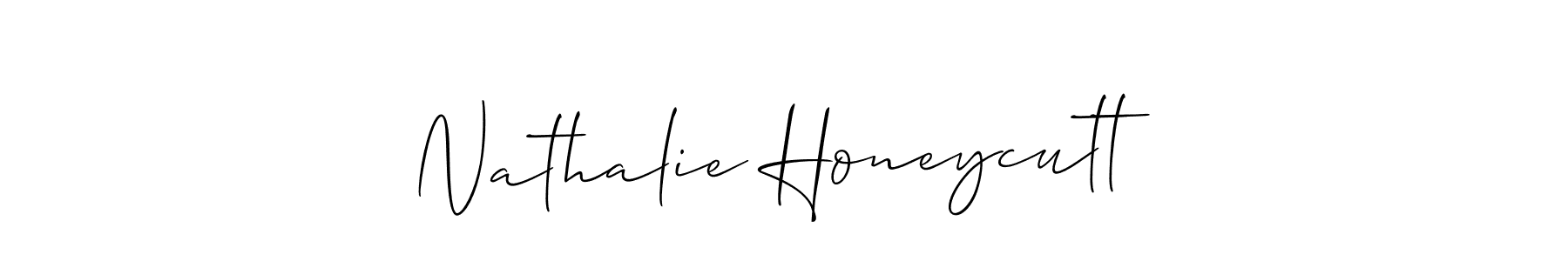 Also we have Nathalie Honeycutt name is the best signature style. Create professional handwritten signature collection using Allison_Script autograph style. Nathalie Honeycutt signature style 2 images and pictures png