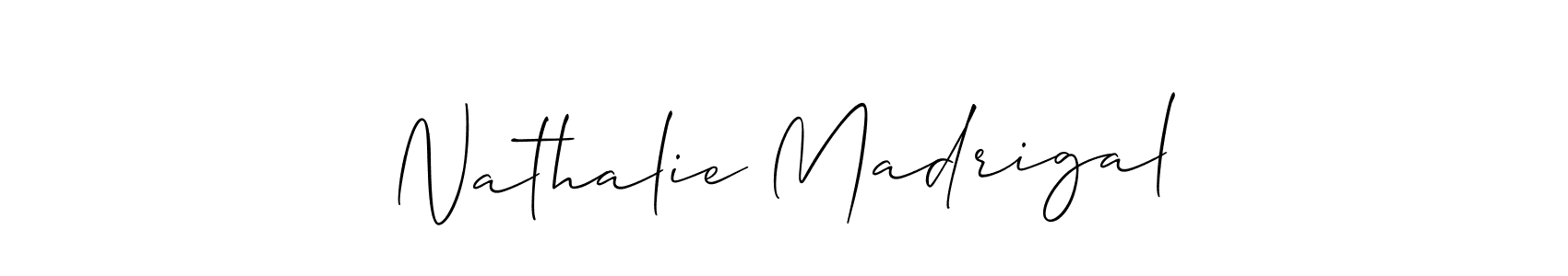 How to Draw Nathalie Madrigal signature style? Allison_Script is a latest design signature styles for name Nathalie Madrigal. Nathalie Madrigal signature style 2 images and pictures png