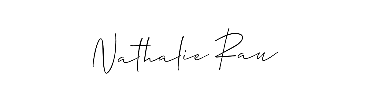 Make a beautiful signature design for name Nathalie Rau. Use this online signature maker to create a handwritten signature for free. Nathalie Rau signature style 2 images and pictures png