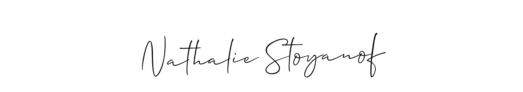 Best and Professional Signature Style for Nathalie Stoyanof. Allison_Script Best Signature Style Collection. Nathalie Stoyanof signature style 2 images and pictures png