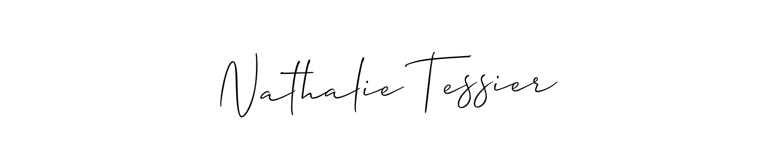 Create a beautiful signature design for name Nathalie Tessier. With this signature (Allison_Script) fonts, you can make a handwritten signature for free. Nathalie Tessier signature style 2 images and pictures png