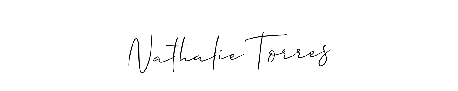 It looks lik you need a new signature style for name Nathalie Torres. Design unique handwritten (Allison_Script) signature with our free signature maker in just a few clicks. Nathalie Torres signature style 2 images and pictures png