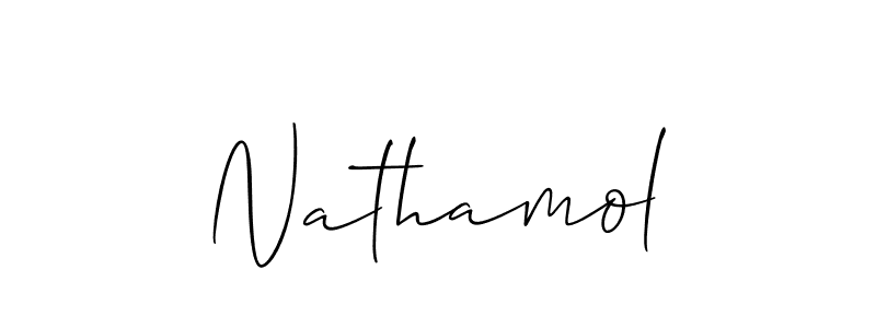 Here are the top 10 professional signature styles for the name Nathamol. These are the best autograph styles you can use for your name. Nathamol signature style 2 images and pictures png