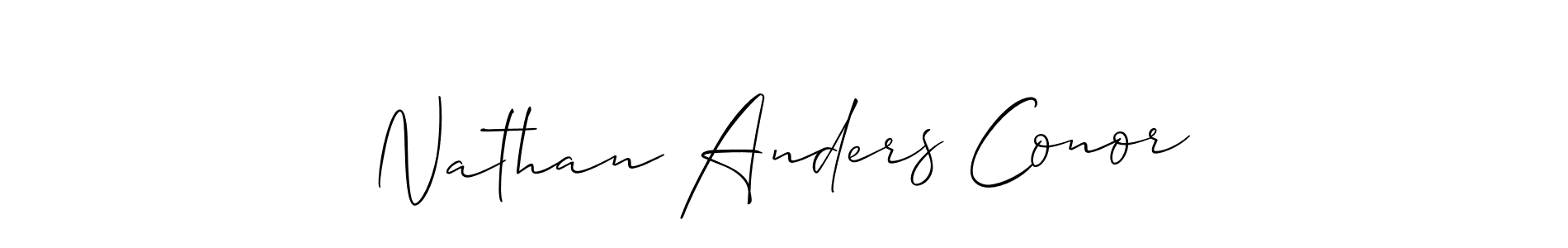 Design your own signature with our free online signature maker. With this signature software, you can create a handwritten (Allison_Script) signature for name Nathan Anders Conor. Nathan Anders Conor signature style 2 images and pictures png