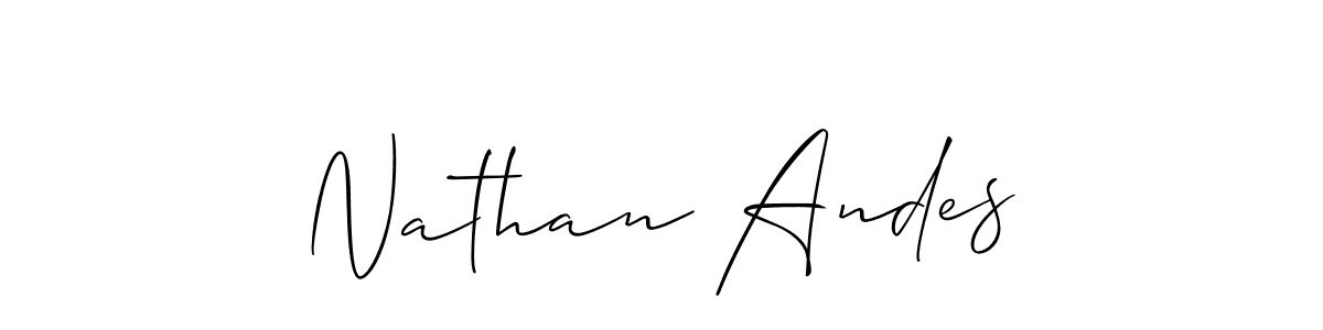 Allison_Script is a professional signature style that is perfect for those who want to add a touch of class to their signature. It is also a great choice for those who want to make their signature more unique. Get Nathan Andes name to fancy signature for free. Nathan Andes signature style 2 images and pictures png