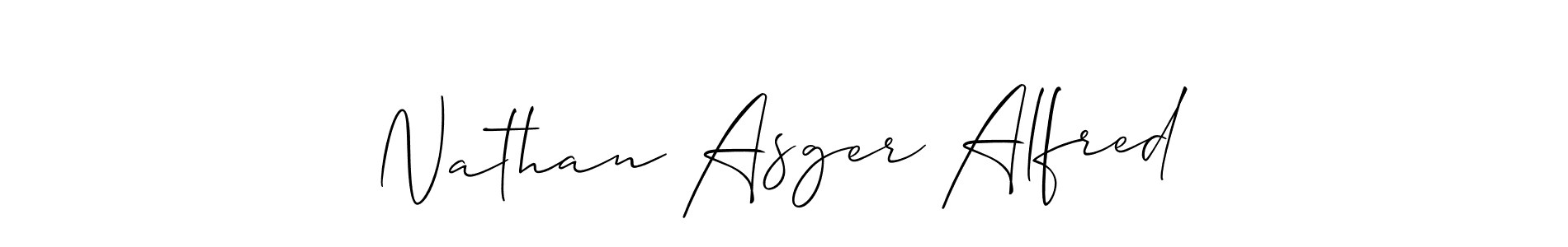 It looks lik you need a new signature style for name Nathan Asger Alfred. Design unique handwritten (Allison_Script) signature with our free signature maker in just a few clicks. Nathan Asger Alfred signature style 2 images and pictures png