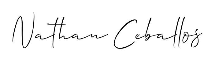 Enhance your business communications with Nathan Ceballos signature in Allison_Script lettering. Clean, modern, and universally compatible. Nathan Ceballos signature style 2 images and pictures png