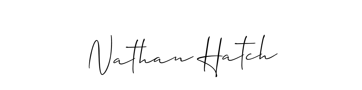 The best way (Allison_Script) to make a short signature is to pick only two or three words in your name. The name Nathan Hatch include a total of six letters. For converting this name. Nathan Hatch signature style 2 images and pictures png