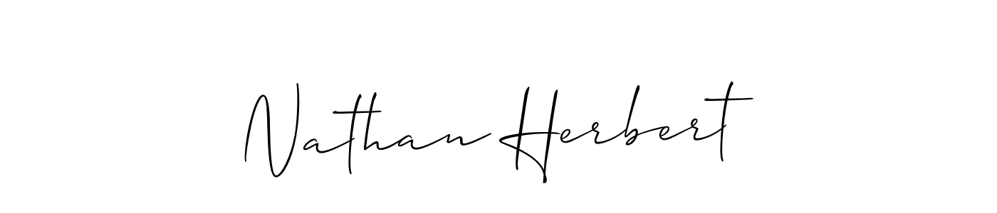 It looks lik you need a new signature style for name Nathan Herbert. Design unique handwritten (Allison_Script) signature with our free signature maker in just a few clicks. Nathan Herbert signature style 2 images and pictures png