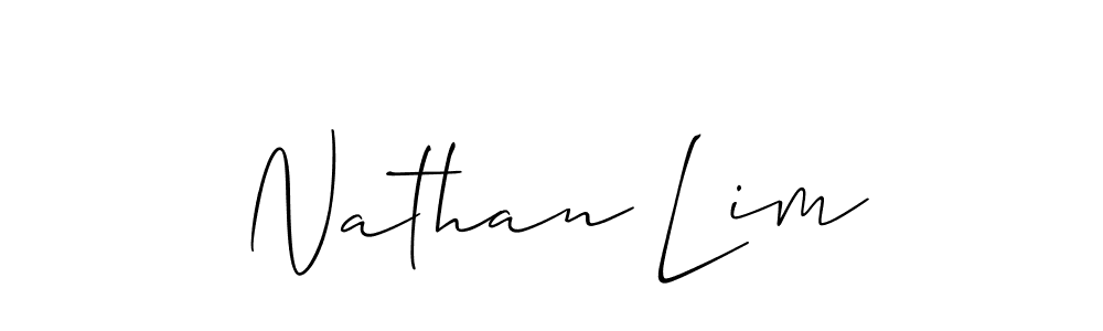 if you are searching for the best signature style for your name Nathan Lim. so please give up your signature search. here we have designed multiple signature styles  using Allison_Script. Nathan Lim signature style 2 images and pictures png