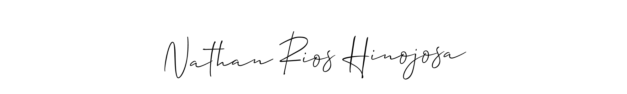 You should practise on your own different ways (Allison_Script) to write your name (Nathan Rios Hinojosa) in signature. don't let someone else do it for you. Nathan Rios Hinojosa signature style 2 images and pictures png
