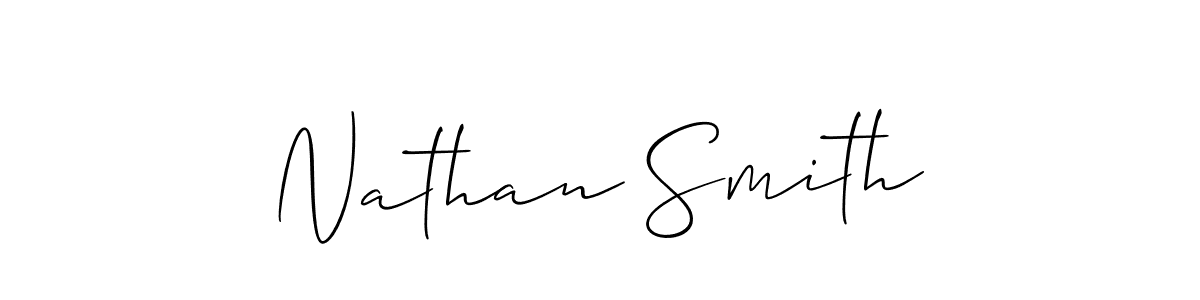 Allison_Script is a professional signature style that is perfect for those who want to add a touch of class to their signature. It is also a great choice for those who want to make their signature more unique. Get Nathan Smith name to fancy signature for free. Nathan Smith signature style 2 images and pictures png