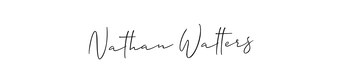 It looks lik you need a new signature style for name Nathan Walters. Design unique handwritten (Allison_Script) signature with our free signature maker in just a few clicks. Nathan Walters signature style 2 images and pictures png