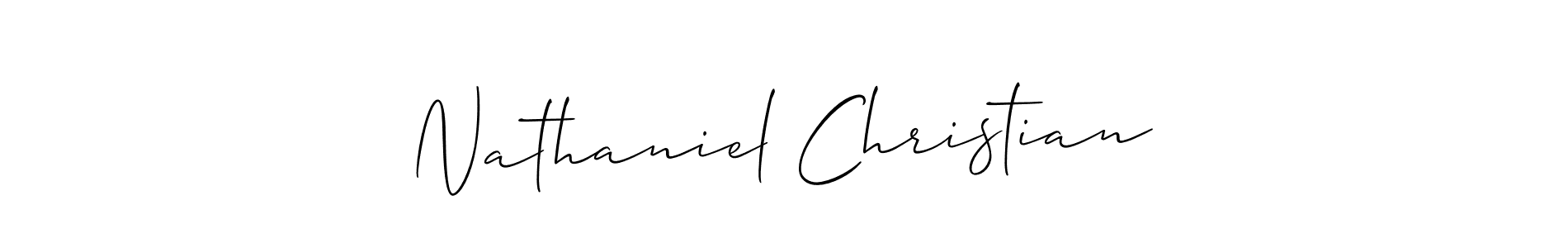 Best and Professional Signature Style for Nathaniel Christian. Allison_Script Best Signature Style Collection. Nathaniel Christian signature style 2 images and pictures png