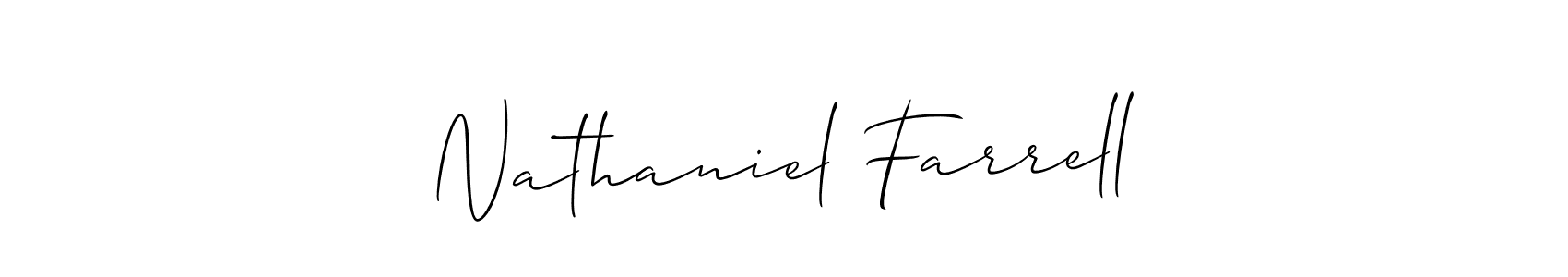 See photos of Nathaniel Farrell official signature by Spectra . Check more albums & portfolios. Read reviews & check more about Allison_Script font. Nathaniel Farrell signature style 2 images and pictures png