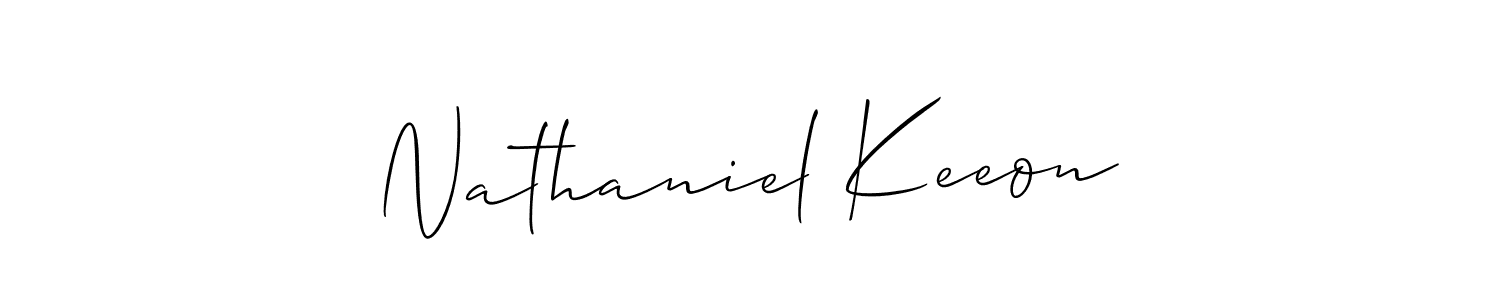 You can use this online signature creator to create a handwritten signature for the name Nathaniel Keeon. This is the best online autograph maker. Nathaniel Keeon signature style 2 images and pictures png