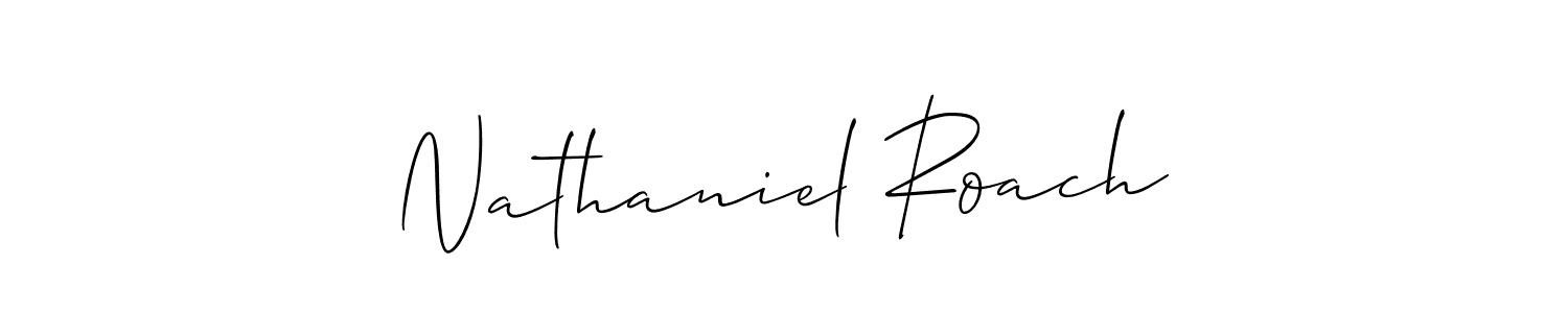 Nathaniel Roach stylish signature style. Best Handwritten Sign (Allison_Script) for my name. Handwritten Signature Collection Ideas for my name Nathaniel Roach. Nathaniel Roach signature style 2 images and pictures png