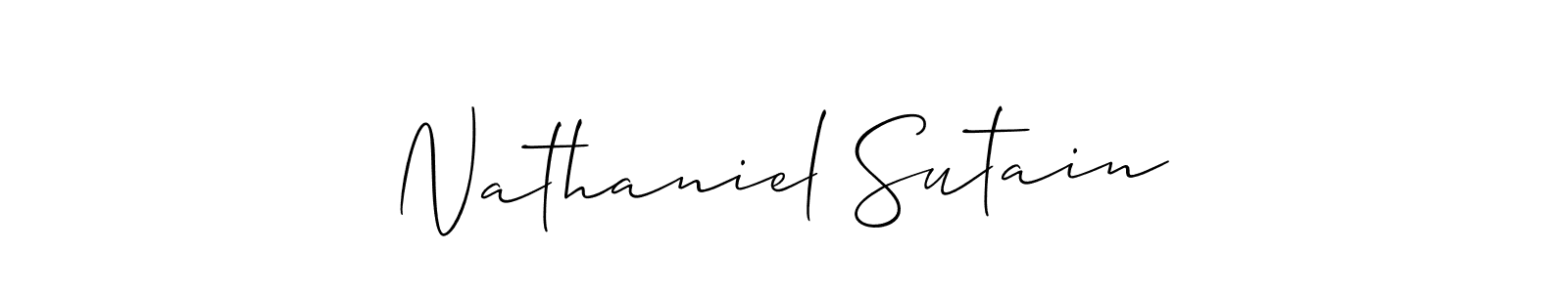 Best and Professional Signature Style for Nathaniel Sutain. Allison_Script Best Signature Style Collection. Nathaniel Sutain signature style 2 images and pictures png