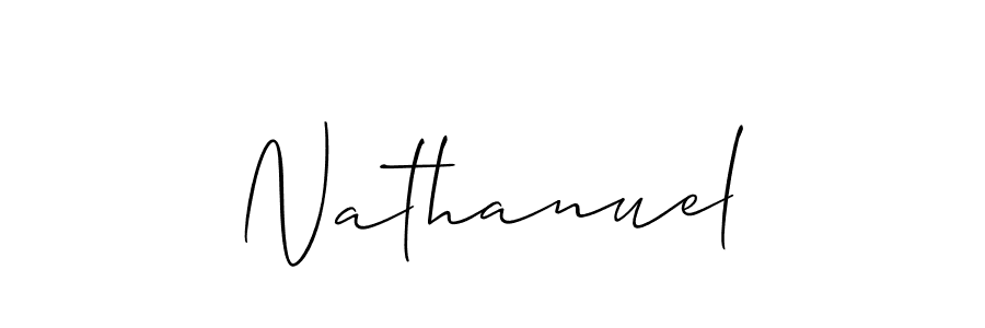 Also we have Nathanuel name is the best signature style. Create professional handwritten signature collection using Allison_Script autograph style. Nathanuel signature style 2 images and pictures png