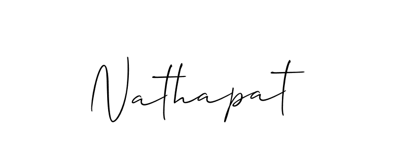 Also You can easily find your signature by using the search form. We will create Nathapat name handwritten signature images for you free of cost using Allison_Script sign style. Nathapat signature style 2 images and pictures png