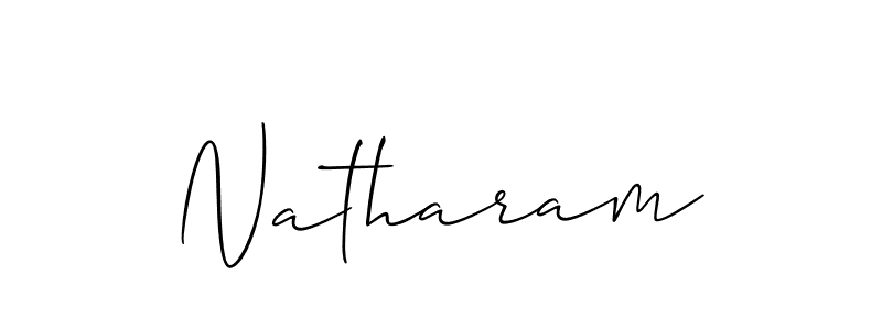 Natharam stylish signature style. Best Handwritten Sign (Allison_Script) for my name. Handwritten Signature Collection Ideas for my name Natharam. Natharam signature style 2 images and pictures png