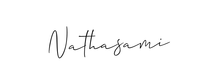 Nathasami stylish signature style. Best Handwritten Sign (Allison_Script) for my name. Handwritten Signature Collection Ideas for my name Nathasami. Nathasami signature style 2 images and pictures png