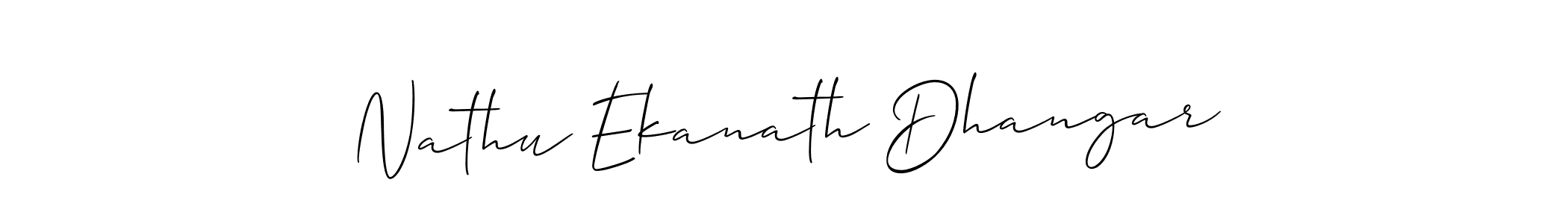 You should practise on your own different ways (Allison_Script) to write your name (Nathu Ekanath Dhangar) in signature. don't let someone else do it for you. Nathu Ekanath Dhangar signature style 2 images and pictures png