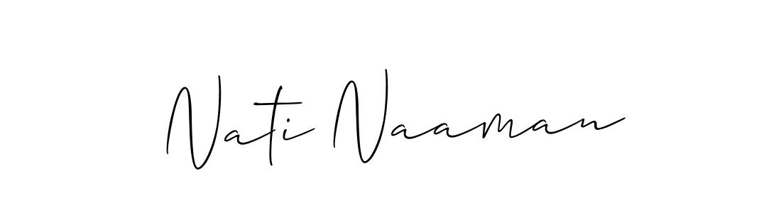 Best and Professional Signature Style for Nati Naaman. Allison_Script Best Signature Style Collection. Nati Naaman signature style 2 images and pictures png