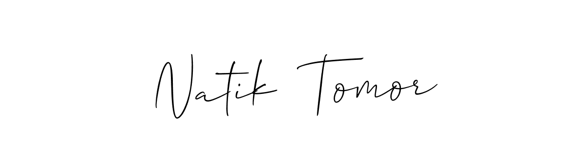 You can use this online signature creator to create a handwritten signature for the name Natik  Tomor. This is the best online autograph maker. Natik  Tomor signature style 2 images and pictures png