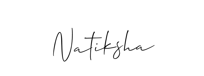 Make a beautiful signature design for name Natiksha. Use this online signature maker to create a handwritten signature for free. Natiksha signature style 2 images and pictures png