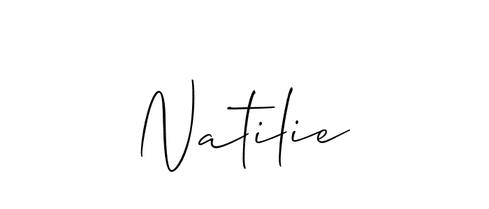 Once you've used our free online signature maker to create your best signature Allison_Script style, it's time to enjoy all of the benefits that Natilie name signing documents. Natilie signature style 2 images and pictures png