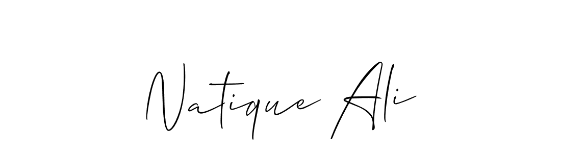 Best and Professional Signature Style for Natique Ali. Allison_Script Best Signature Style Collection. Natique Ali signature style 2 images and pictures png