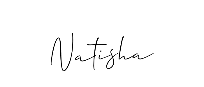 How to Draw Natisha signature style? Allison_Script is a latest design signature styles for name Natisha. Natisha signature style 2 images and pictures png